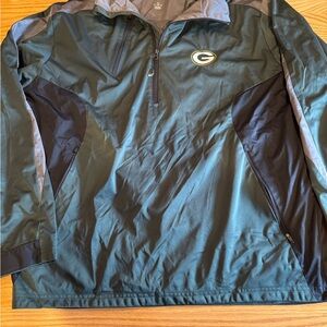 Men’s Antigua Lightweight Pullover 1/4 Zip Green Bay Packers Jacket XL 🏈